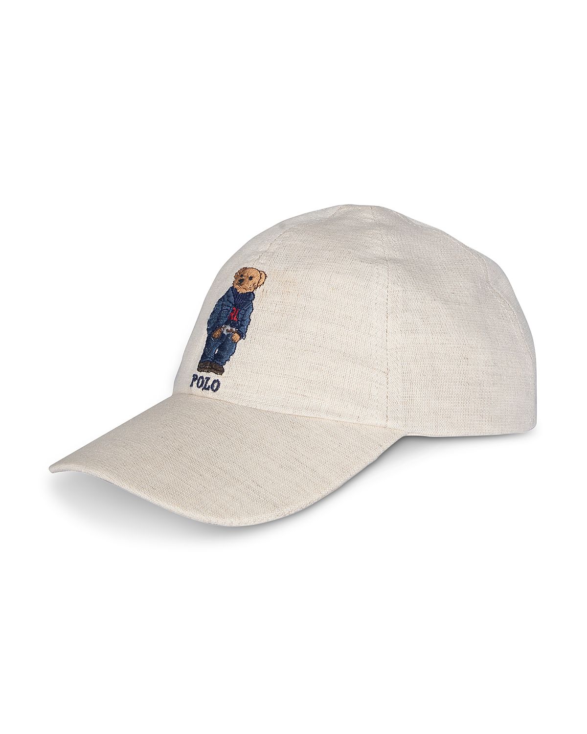 Polo Ralph Lauren Linen Bear Baseball Cap