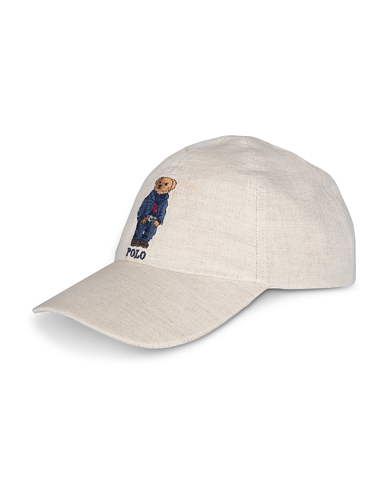 Polo Ralph Lauren Linen Bear Baseball Cap · One Size