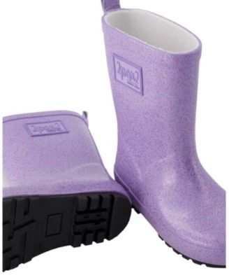  Unisex Rain Boots in Glitter Natural Rubber
