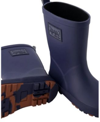 Boys' Waterproof Rain Boots in Natural Rubber - Toddler, Little Kid, Big Kid