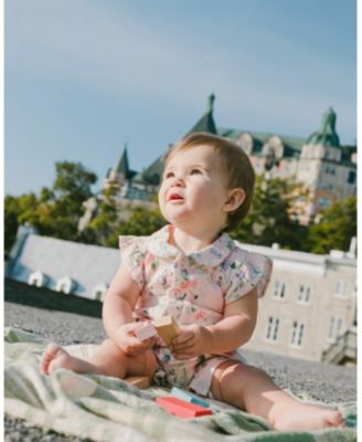 Girls' Cotton Muslin Printed Berries Romper - Baby