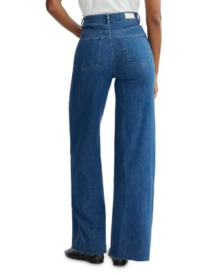 Hepburn High Rise Wide Leg Jeans in North Beach