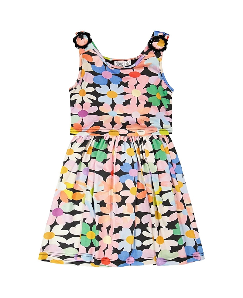 Deux par Deux Girls' Sleeveless Flowers Dress - Little Kid