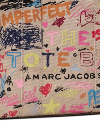 The Punk Scribble Canvas Small Tote Bag