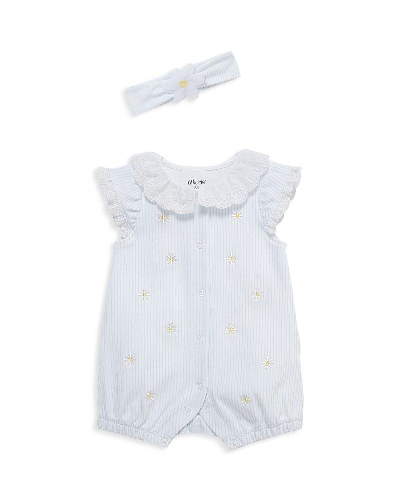 Little Me Girls' Daisy Romper & Headband Set - Baby