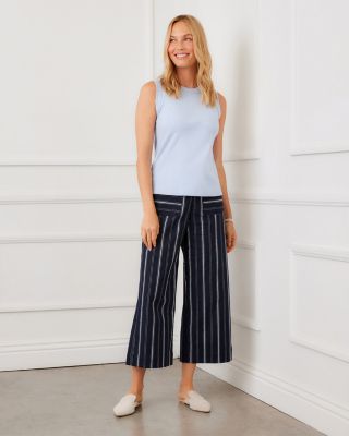 Cropped Wide Leg Pants	
