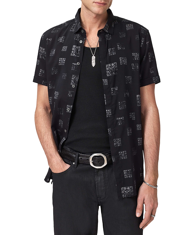John Varvatos Loren Slim Fit Short Sleeve Shirt