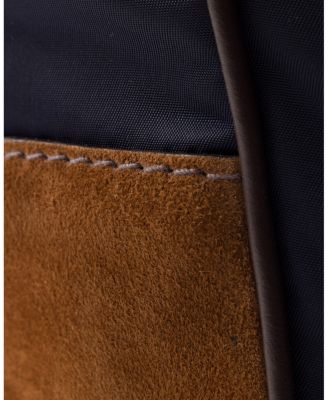 Re-Nylon and Leather Shoulder Bag