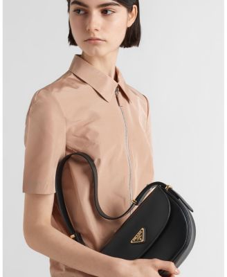 Arque Leather Shoulder Bag with Flap