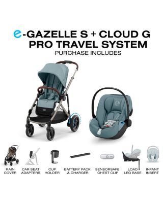 eGazelle S Stroller + Cloud G Pro Travel System