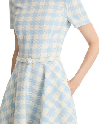 Short Sleeve Gingham Dress