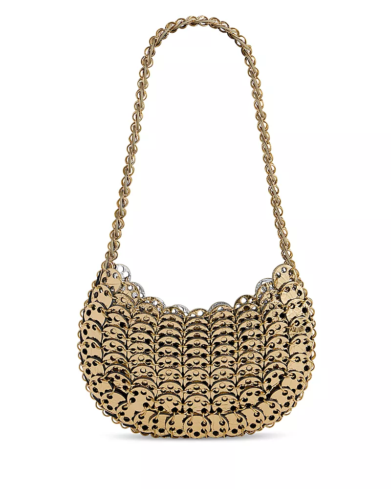 Rabanne Leather & Metal Disc Handbag
