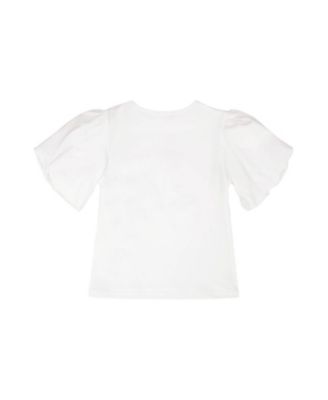 Girls' Organic Cotton Jersey Embroidery Short Sleeve Top - Big Kid