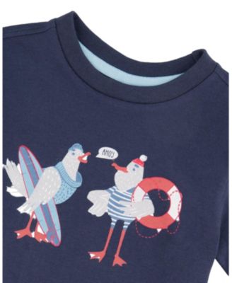 Boys' Organic Cotton Seagull Graphic Short Sleeve T-Shirt - Little Kid, Big Kid