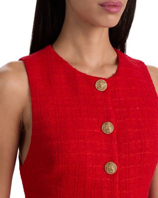 Cade Button Front Sleeveless Dress