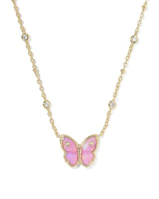Cailey Butterfly Short Pendant Necklace, 19"