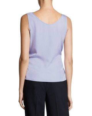 Striped Washed Tie Easy Tank Top