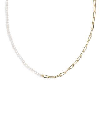 Markie Half Chain Necklace, 21"