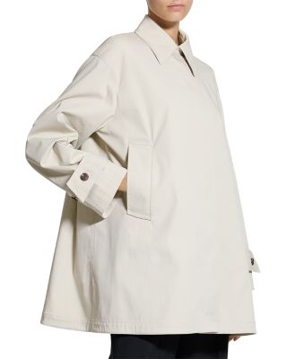 Sleek A Line Trench Coat