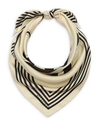 Collegiate Monogram Square Silk Scarf