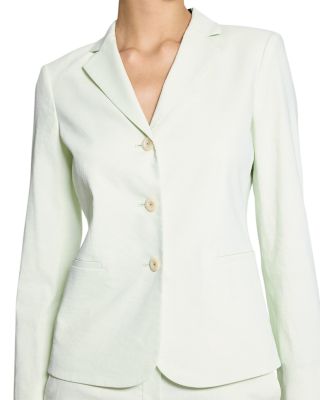 Shrunken Linen Blend Jacket 