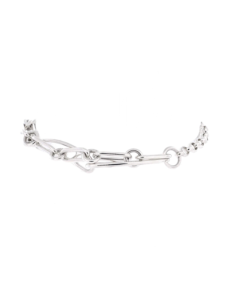 Pre-Owned HERMES Chaine d'Ancre Punk Bracelet Sterling Silver