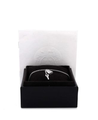 Small Kelly Clochette Chain Bracelet 18K White Gold with Pave Diamonds