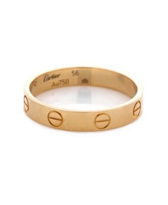  Love Wedding Band Ring 18K Gold