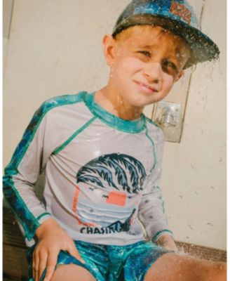 Boys' Long Sleeve Graphic Rashguard - Little Kid, Big Kid