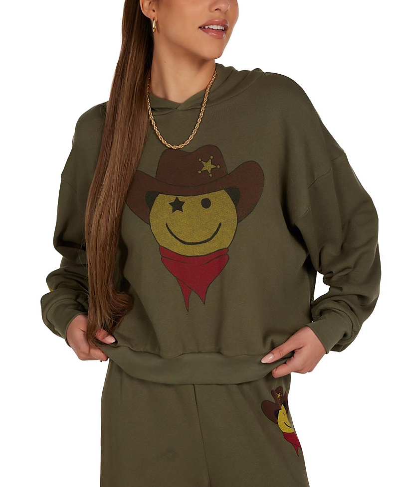 Lauren Moshi Yvette Cowboy Happyface Sweater