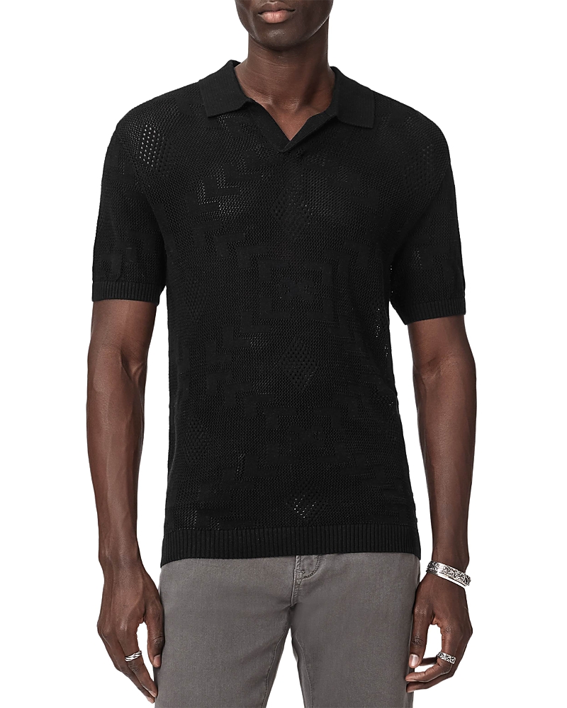 John Varvatos Corso Crochet Polo Shirt