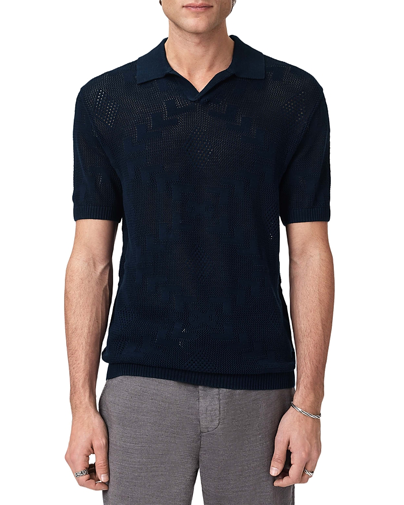 John Varvatos Corso Crochet Polo Shirt
