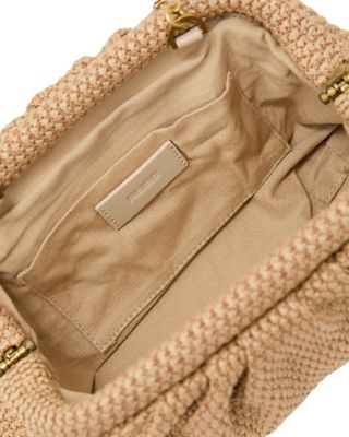 Georgia Woven Ruched Clutch