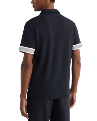 Half Zip Tape Cuff Polo Shirt