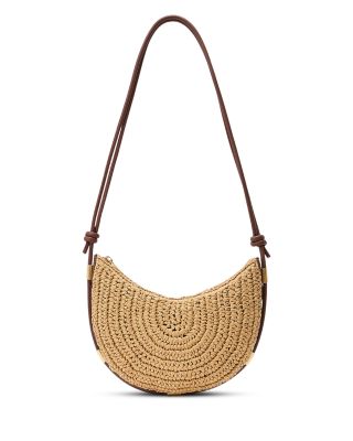 Harriet Raffia Effect Rope Style Leather Shoulder Bag