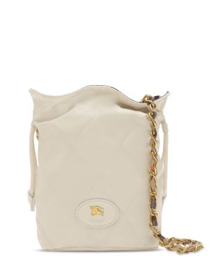 Quilted & Check Reversible Horseshoe Chain Pouch