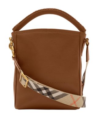 B Clip Mini Leather Bucket Bag