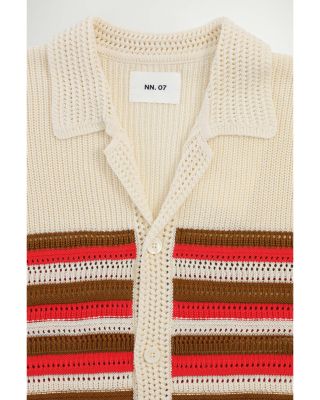 Stripe Cardigan Shirt