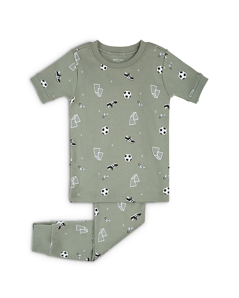 petit lem Boys' Soccer Print Pajama Set - Little Kid, Big Kid