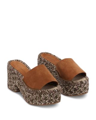 Women's Espadrille Platform Slides
