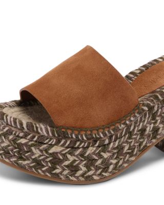 Women's Espadrille Platform Slides