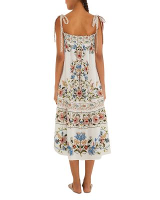 Stitched Garden Long Dress Cover Up