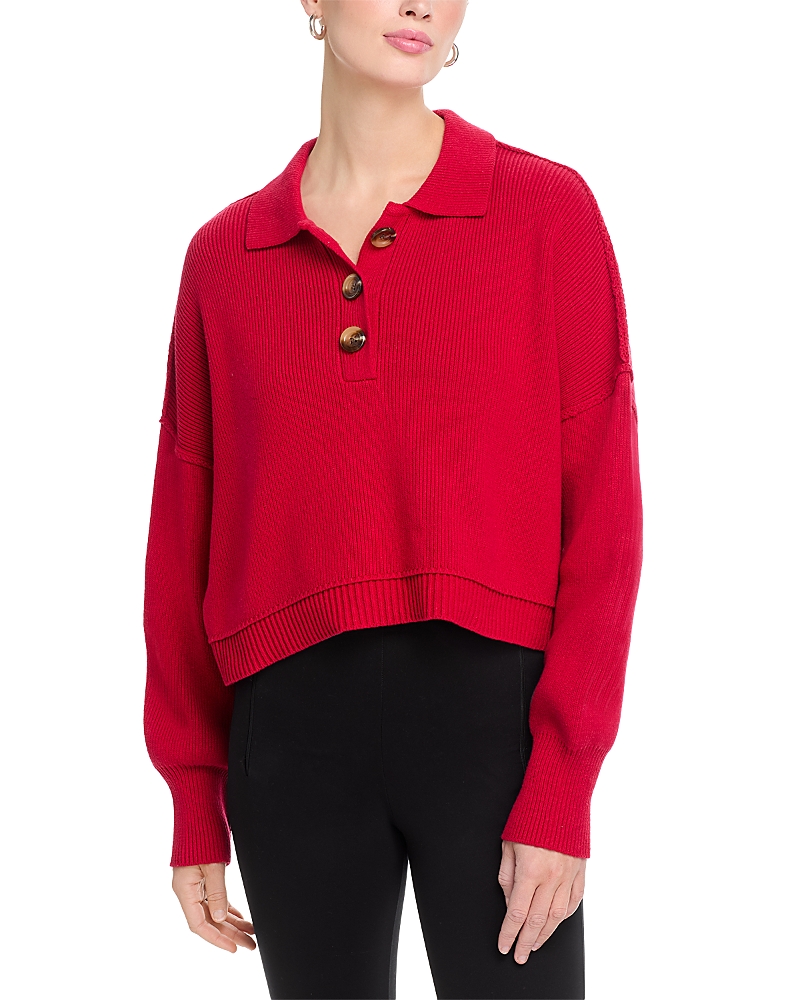 Aqua Long Sleeve Drop Shoulder Sweater - Exclusive