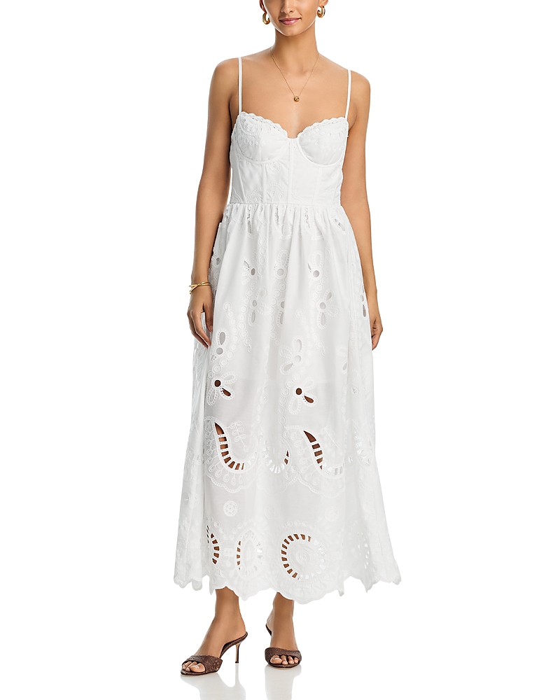 Aqua Corset Maxi Dress - Exclusive