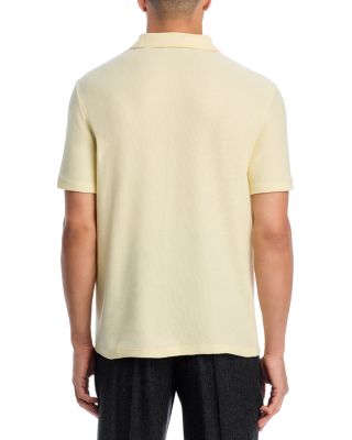 Macro Honeycomb Cabana Johnny Collar Shirt