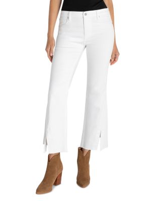 Hannah Crop Flare Twisted Slit Pants