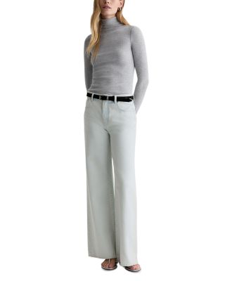 Saige Mid Rise Wide Leg Jeans in Luminance