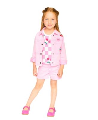 Girls' Embroidered Patches Denim Jacket - Big Kid