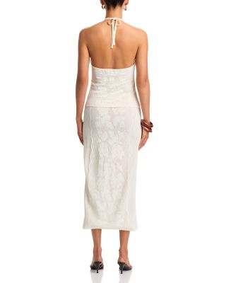 Placed Crochet Midi Skirt - Exclusive