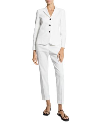 Shrunken Linen Blend Jacket